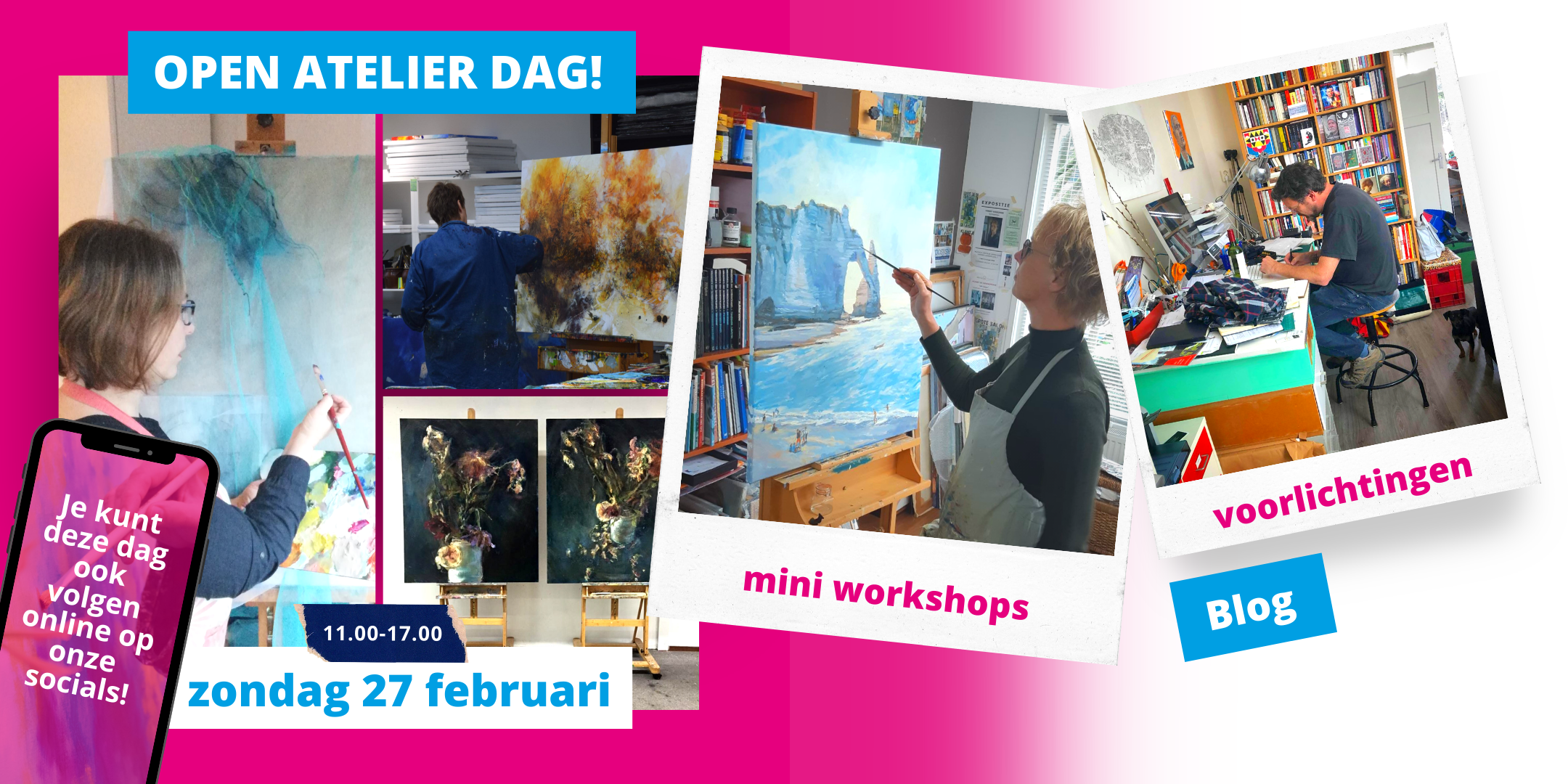 Blog; Atelier dag! Zondag 27 februari